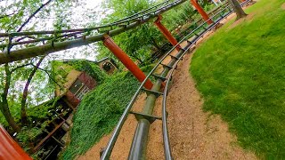 Trailblazer Roller Coaster Hersheypark  Front Seat POV 4K [upl. by Nob]