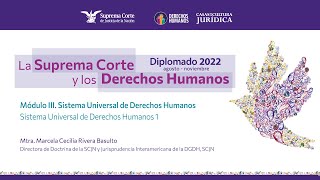 Martes 23 de agosto de 2022 Diplomado quotLa Suprema Corte y los Derechos Humanosquot 2022 Módulo III [upl. by Vinni]