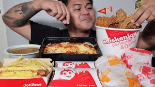 JOLLIBEE OVERLOAD  MUKBANG PHILIPPINES  TOL BULOY MUKBANG [upl. by Leamhsi]