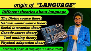 Origin of language Theories devine natural social tool [upl. by Meyers801]