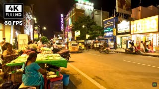 Coimbatore City Tour 🔥 Night Walk Through Coimbatore Town 🔥 Tamilnadu India 🔥 4K  UHD  60 FPS [upl. by Rucker]