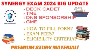 Synergy Exam 2024  Full Update  Eligibility Criteria amp Fees  Register for Exams Study Material [upl. by Lorant]