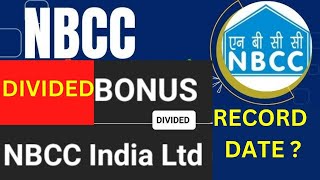 NBCC Bonus Share News  NBCC Dividend News  NBCC Share Latest News  NBCC Bonus घोषितstocksynergy [upl. by Gloriana396]