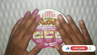 Nissin cup noodles Veggi Manchow review [upl. by Urania]