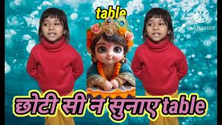 table of 6 to 12  table 6 se 12 tk छोटी सी बच्ची सुनाये table table [upl. by Eelano]