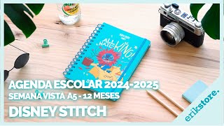 AGENDA ESCOLAR 20242025 DISNEY STITCH SEMANA VISTA A5  ErikStore [upl. by Oesile]