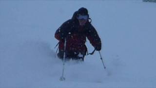 Ski Utah Powder Backcountry Skiing on USA Bowl Part1 [upl. by Ahsieki]