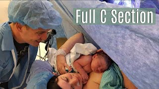 Emergency C Section Gender Surprise Birth Vlog  Ms Bonnie Harris [upl. by Ecarg]