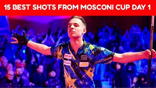 Mosconi Cup 2023 Top 15 Best Shots from Day 1 [upl. by Lavotsirc]