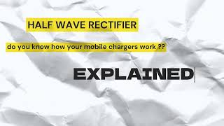 half wave rectifier  rectification process electronics education rectification signals [upl. by Onder]