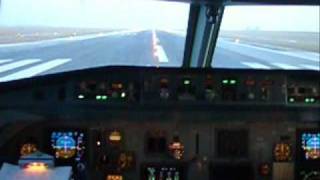 jumpseat ride in fokker 70 VIEARNVIE Jan 09 [upl. by Esenwahs141]