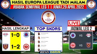 Hasil Liga Europa Tadi Malam  West ham vs Frankfurt  Europa League 2022 Semifinal Bola Tadi Malam [upl. by Pablo738]