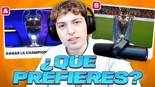 DAVOO XENEZE JUEGA AL ¿QUE PREFIERES  VERSION FUTBOL [upl. by Lebbie]