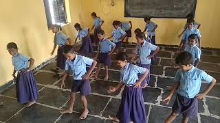 a aa e ee kannada nali kali dance G H P S hirehadligi school ballary [upl. by Eceerahs]