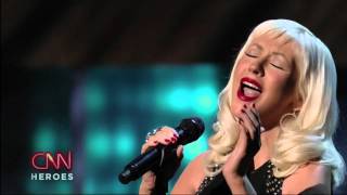 Christina Aguilera  Beautiful Live CNN Heroes High Definition [upl. by Anya]