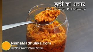 Fresh Turmeric Pickle  Kachi Haldi Achar Recipe [upl. by Ignace783]