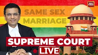 Supreme Court LIVE  Supreme Court SameSex Marriage Case Hearing SC Live  Will India Legalise It [upl. by Arlana]