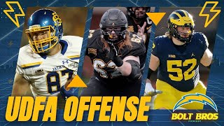 Chargers Offense UDFA meet the Future Stars  BOLT BROS  LA Chargers [upl. by Arlina]