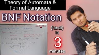 BNF Notation in Theory of automata and formal language in hindi  TAFL9 [upl. by Thorpe]