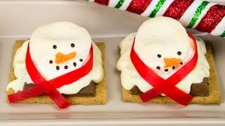 Melted Snowman Cookies Melted Snowman Smores from Cookies Cupcakes and Cardio [upl. by Roberta24]