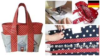 Handtasche nähen  Kastentasche  Box Bag  Nähtutorial  mit Schnittmuster  Frocks amp Frolics [upl. by Demahum]