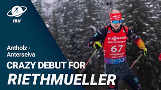 World Cup 2324 AntholzAnterselva Riethmueller from home to top 10 in a few hours [upl. by Aivital]