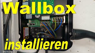 Wallbox Installation Anleitung vom Fachmann 🤔😊 Montage und anschließen [upl. by Rehpotsyrk]