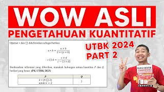 SOAL UTBK 2024 PENGETAHUAN KUANTITAIF [upl. by Zillah]