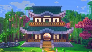 Minecraft Japanisches Haus bauen Tutorial 119  Japanisches Haus in Minecraft bauen 119 Tutorial [upl. by Niveek]