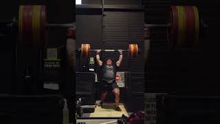 220kg Axle Press New World Record strongman [upl. by Berkman7]