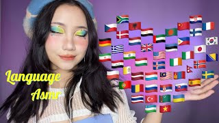 ASMR｜🌏Trigger Words in 50 Different Languages 🦋 [upl. by Claudio]