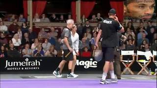 McEnroeRoddick vs HenmanMurray Exhibition [upl. by Wehttan]