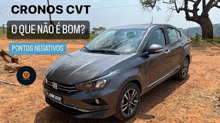 Pontos Negativos Fiat Cronos Precision 13 CVT 20232023 l Teste de Longa Duração [upl. by Joellen514]