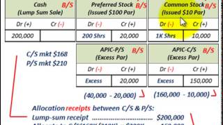 Stock Issue Lump Sum Sale Proportional Method Vs Incremental Method For Allocation [upl. by Norbie]