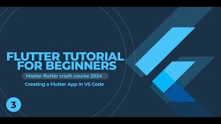 Flutter Tutorial For Beginners 3 Creating a Flutter App in VS Code [upl. by Elleirda]