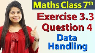 Q 4 Ex 33  Data Handling  Chapter 3  Maths Class 7th  NCERT [upl. by Rehc]