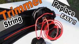 How to replace string trimmer line  Echo SRM 225 Speed Feed head [upl. by Analli496]