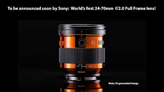 Sony will soon announce a world’s first The Sony 2470mm f20 lens Full Frame Emount lens [upl. by Itaws]