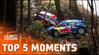 Top 5 Moments  WRC FORUM8 Rally Japan 2023 [upl. by Lleznod79]