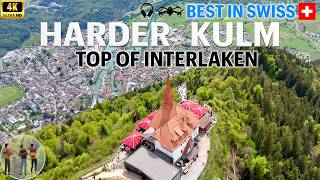 Discover The STUNNING VIEWS Of Harder Kulm Hike In Interlaken Switzerland in 4k [upl. by Nanni760]