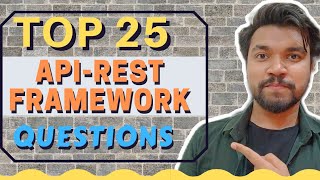 Top 25 APIREST Framework Interview Questions  REST API Questions For Backend Developer  NitMan [upl. by Modnarb]