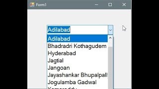 CSharp  WindowsForms  ComboBox  Fill ComboBox using DataTable or DataSet [upl. by Demmahom]