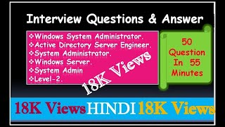 Interview Questions amp Answer For Windows System Administrator Active Directory Windows Server [upl. by Oatis281]