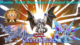 I reached Master Rank again with BlueEyes Deck Branded Bystial Variant [upl. by Jago14]