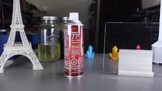 Bed Adhesion with 3ms Super 77 MultiPurpose Adhesive Spray [upl. by Ita]