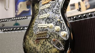 Fender Custom Shop 68 Black Paisley Relic Strat [upl. by Iiette399]