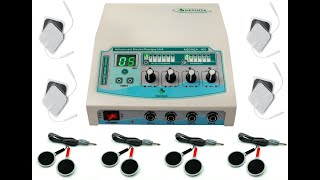 How to Use a Medinza 400 TENS Electrotherapy Pain Relief Unit Physiotherapy Physical Therapy Machine [upl. by Gniw760]