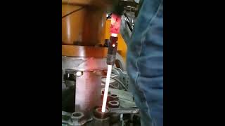 Turbine valve tightening with special heating tool [upl. by Siraval]