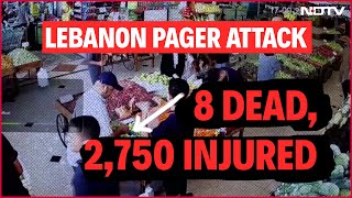 Lebanon Pager Explosion  8 Dead 2750 Injured As Pagers Explode Across Lebanon  Pager Lebanon [upl. by Ybbor320]