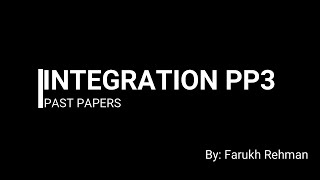 Integration  Past Papers  Volume 1  P3  A Level  Mathematics [upl. by Nedi722]